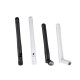 2.4GHz White/Black Inner Hole / Inner Needle Wireless WIFI Antenna SMA Antenna 2.4G Folding Glue Stick 3dBi for AP Router