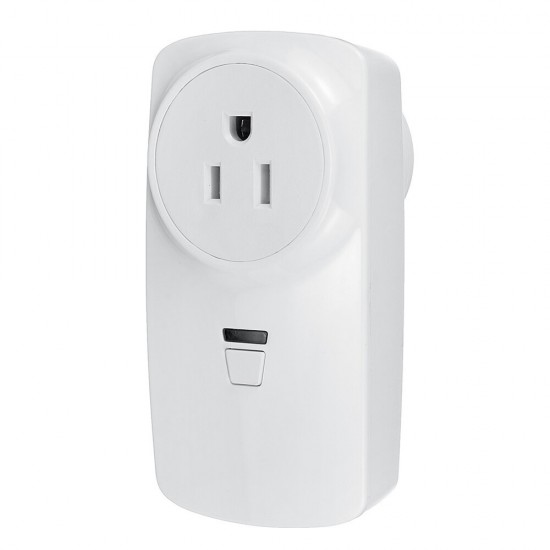 AC85V-250V Wireless Remote Control Socket US Standard Socket with Sticker Circular Remote Controller