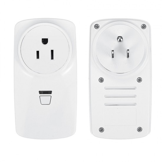 AC85V-250V Wireless Remote Control Socket US Standard Socket with Sticker Circular Remote Controller