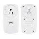 AC85V-250V Wireless Remote Control Socket US Standard Socket with Sticker Circular Remote Controller