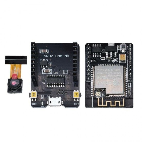 ESP32-CAM-MB-WiFi MICRO USB ESP32 Serial to WiFi ESP32 CAM Development Board CH340G 5V Bluetooth+OV2640 Camera+2.4G Antenna IPX