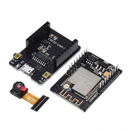 ESP32-CAM-MB-WiFi MICRO USB ESP32 Serial to WiFi ESP32 CAM Development Board CH340G 5V Bluetooth+OV2640 Camera+2.4G Antenna IPX