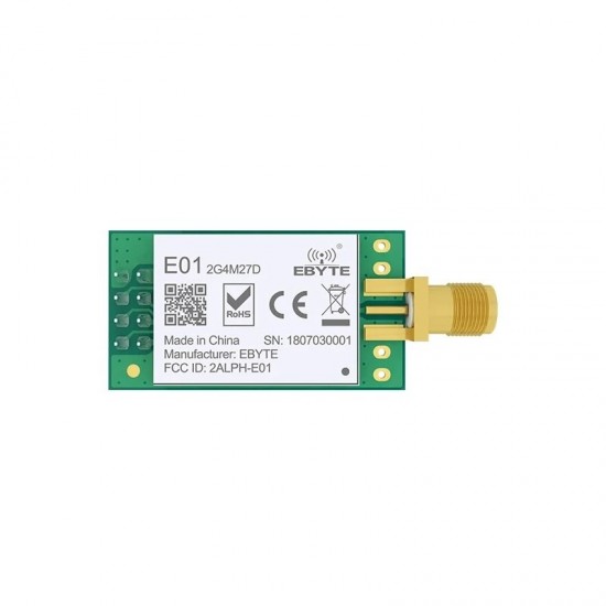 E01-2G4M27D nRF24L01P Wireless RF Transceiver 27dBm SPI 2.4GHz Data Transmission Transmitter Module