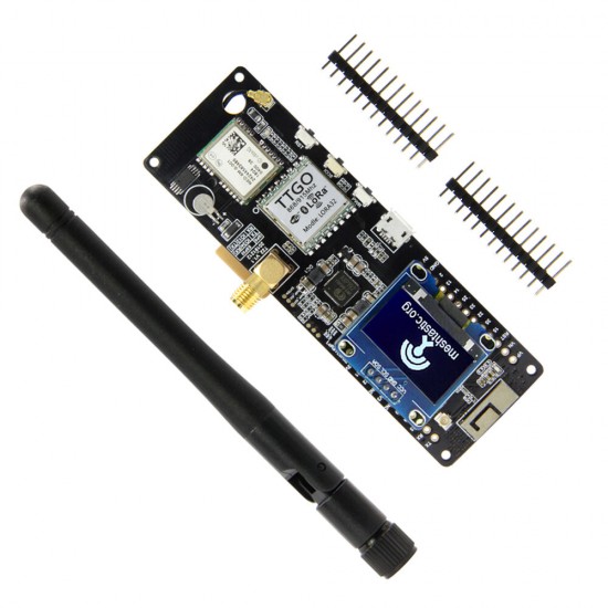 Meshtastic V1.1 ESP32 433/915/923Mhz WiFi Bluetooth ESP32 GPS NEO-6M SMA 18650 Battery Holder With OLED