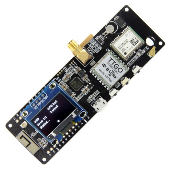 Meshtastic V1.1 ESP32 433/915/923Mhz WiFi Bluetooth ESP32 GPS NEO-6M SMA 18650 Battery Holder With OLED