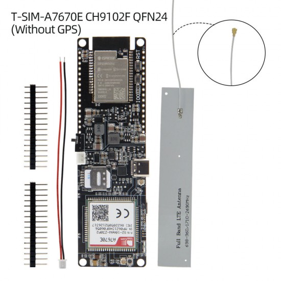 T-SIM A7670E R2 Wireless Module ESP32 Chip 4G LTE CAT1 MCU32 Development Board Support GSM/GPRS/EDGE