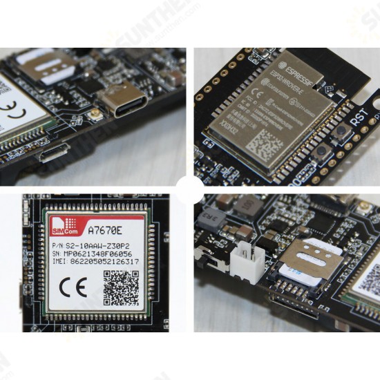 T-SIM A7670E R2 Wireless Module ESP32 Chip 4G LTE CAT1 MCU32 Development Board Support GSM/GPRS/EDGE