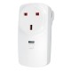 Wireless Remote Control Socket AC220V UK Socket + Remote Control Round SOS Remote Control