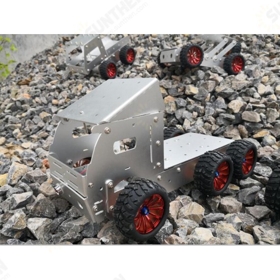 DIY Aluminous Smart RC Robot Car Truck Chassis Base With Motor