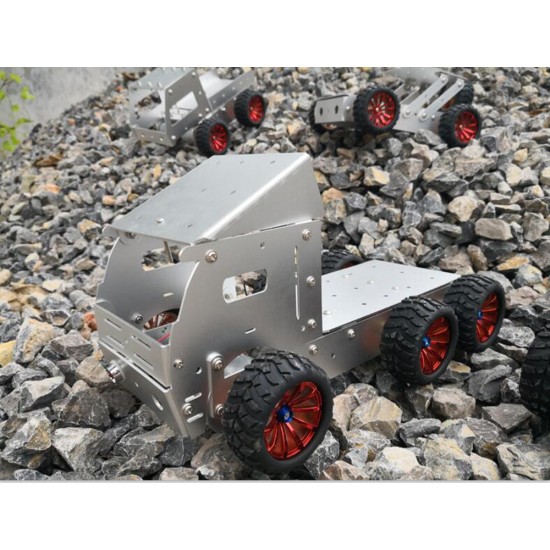 DIY Aluminous Smart RC Robot Car Truck Chassis Base With Motor