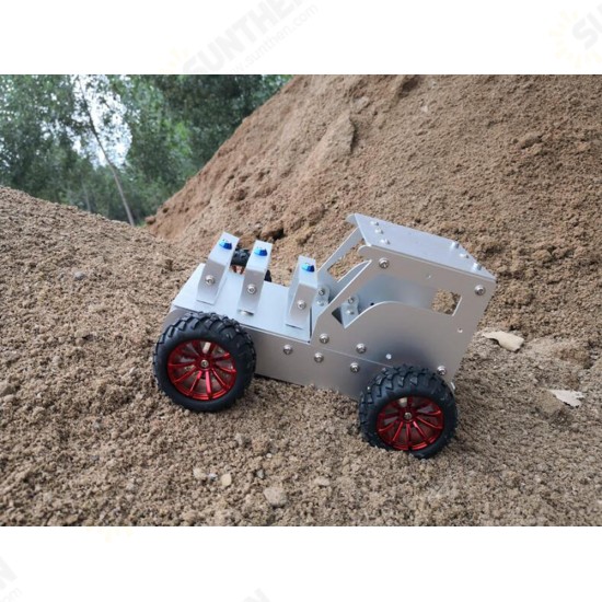 DIY Tractor Aluminous Smart RC Robot Car Chassis Base Kit