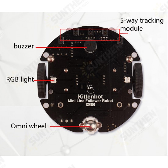 DIY Smart RC Robot Car Scratch Program Tracking Obstacle Avoidance Robot Car Compatible Microbit