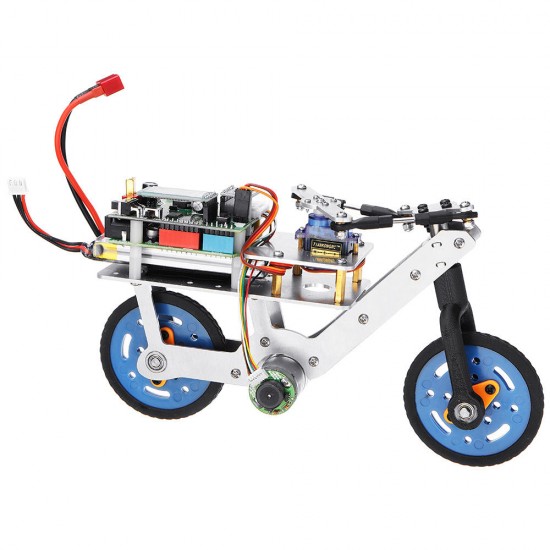 Programmable Smart RC Robot Bike Car Self Balance Car APP bluetooth Control Educational Kit