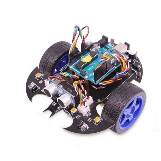 Smart Bat Robot Intelligent Programming bluetooth Controll Car Kit with R3 Board