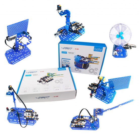 DIY Smart Changable Programmable RC Robot Educational Kit