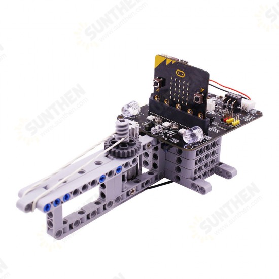 Micro:bit DIY 9 In 1 Programmable Block Building Tracking Obstacle Avoidance Smart RC Robot Kit