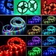 10M SMD5050/2835 RGB Smart LED Strip Light APP Control Music Waterproof Lamp 44 Keys Remote Control+Power Adapter Christmas Decorations Clearance Lights