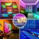 2*7.5M WiFi APP RGB 5050 Non-waterproof LED Strip Light Kit+24Keys Remote Control for Alexa Google Home Christmas Decorations Clearance Lights