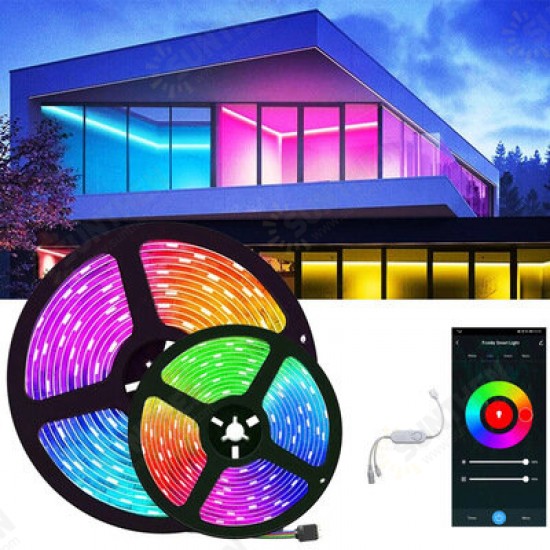 5M 5050LED Smart Graffiti APP Light Strip Set Wifi Music Light Strip 24-key Epoxy Waterproof Light Strip