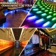 5M/10M LED Strip Lights 5050 RGB Changing Under Cabinet Kitchen TV Bluetooth Remote Control UK Plug