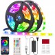 RGB Led Strip Lights 10m App-Controlled & Music Sync 5050 Flexible Color Changing 44 Keys IR Remote Party Bar DIY Decoration Christmas Lights