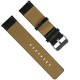 22mm Red Thread Single Leather Strap Watch Band for HuWatch GT Active Elegant