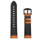 22mm Silica gel Inside External Leather Watch Band Watch Strap for Xiaomi Amazfit 2 Non-original