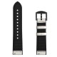 22mm Silica gel Inside External Leather Watch Band Watch Strap for Xiaomi Amazfit 2 Non-original