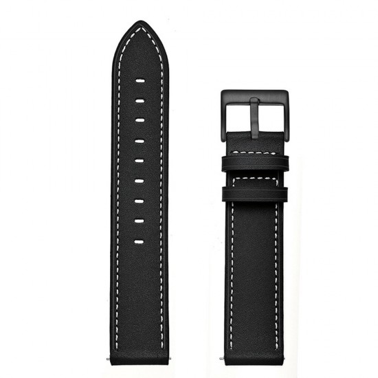 22mm Universal Replacement Vintage Genuine Leather Watch Band Strap for Solar LS05 Watch