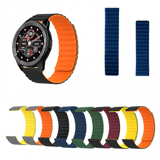 22mm Universal Silicone Magnetic Smart Watch Band Replacement Strap for Xiaomi Watch S1 / S1 Active / Color 2