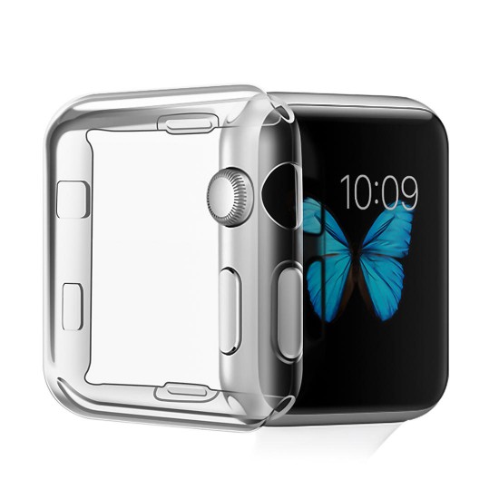 38/42mm Clear TPU Front Case Cover Screen Protector for Apple Watch Series 2/3