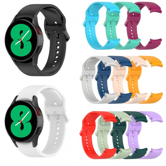 20MM Comfortable Silicone Band Strap Replacement for Samsung Galaxy Watch 4 40MM/44MM / Watch 4 Classic 42MM/46MM