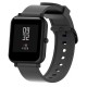 20MM Monochrome Silicone Black Buckle Smart Watch Band Replacement Strap For Amazfit Bip