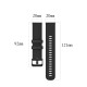 20MM Silicone Plaid Watch Band Replacement For HuWATCH GT 2 42MM/Honor WATCH 2 42MM