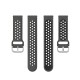 20mm Universal Breathable Double Color Sweatproof Soft Silicone Watch Band Strap Replacement for Samsung Galaxy Watch4 40mm/44mm Galaxy Watch Active