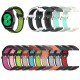 20mm Universal Breathable Double Color Sweatproof Soft Silicone Watch Band Strap Replacement for Samsung Galaxy Watch4 40mm/44mm Galaxy Watch Active