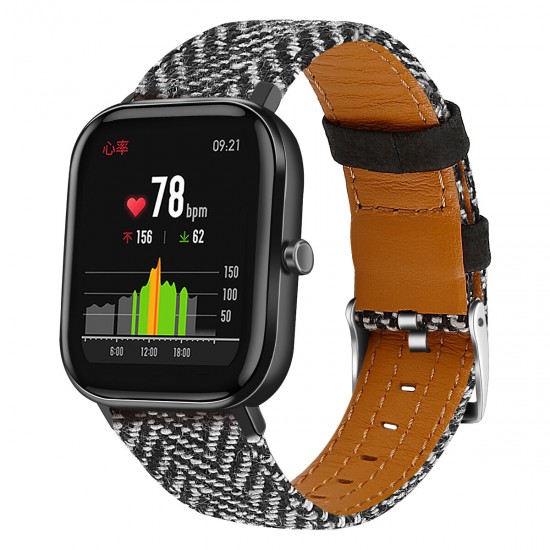 20mm Universal Nylon Camouflage Canvas Watch Band for Amazfit GTS Samsung Galaxy 42/46/Active