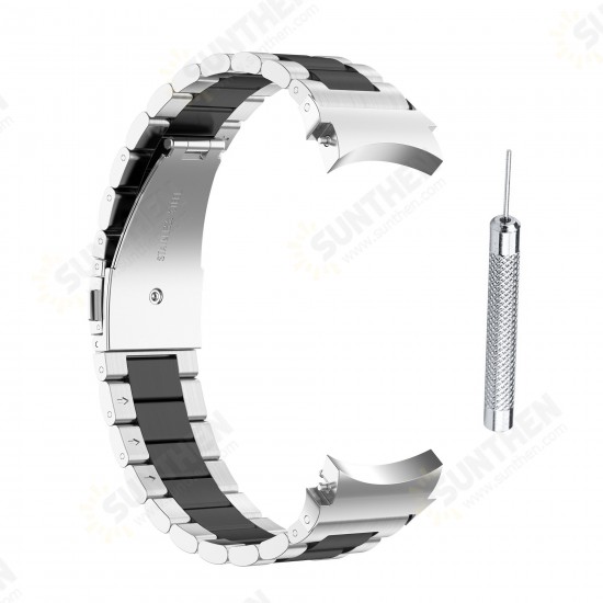 20mm Universal Stainless Steel Watch Band Strap Replacement for Samsung Galaxy Watch 4 40MM/44MM