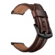 22mm Double Keel First Layer Genuine Leather Strap Smart Watch Band For HuWatch GT 2e 46MM