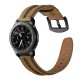 22mm Double Keel Full Genuine Leather Replacement Strap Smart Watch Band For Samsung Gear S3