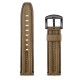 22mm First Layer Double Keel Genuine Leather Replacement Strap Smart Watch Band for Amazfit Smart Sport Watch 1/2S