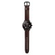 22mm First Layer Double Keel Genuine Leather Replacement Strap Smart Watch Band for Amazfit Smart Sport Watch 1/2S