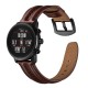 22mm First Layer Double Keel Genuine Leather Replacement Strap Smart Watch Band for Amazfit Smart Sport Watch 1/2S