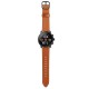 22mm First Layer Genuine Leather Replacement Strap Smart Watch Band for Amazfit Smart Sport Watch 1/2S