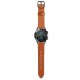 22mm First Layer Genuine Leather Replacement Strap Smart Watch Band for HuWatch GT1/2/2e 46MM