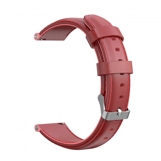 22mm Genuine Leather Replacement Strap Smart Watch Band For Amazfit GTR 47MM