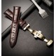 22mm Genuine Leather Strap Replacement Alligator Grain Watch Band