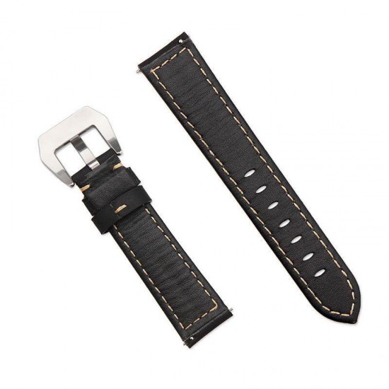 22mm Genuine Leather Strap Replacement Watch Band for HuHonor magic