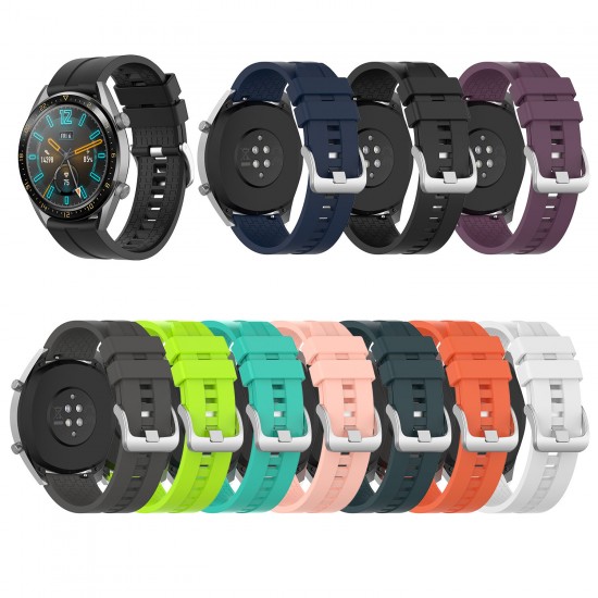 22mm Multi-color Silicone Replacement Strap Smart Watch Band For HuWatch GT / GT2