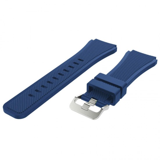 22mm Pure Cross Grain Soft Silicone Watch Band Wrist Strap Replacement for Xiaomi Watch Color Non-original